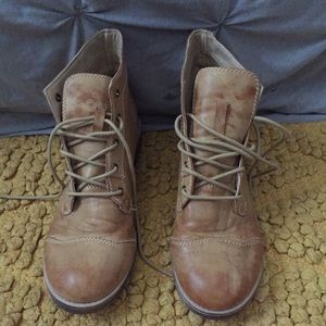 Light Tan Combat Boots